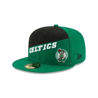 Green Boston Celtics Hat - New Era NBA Color Split 59FIFTY Fitted Caps USA7209541